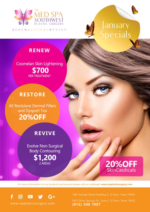 January Specials 20% off SkinCeuticals